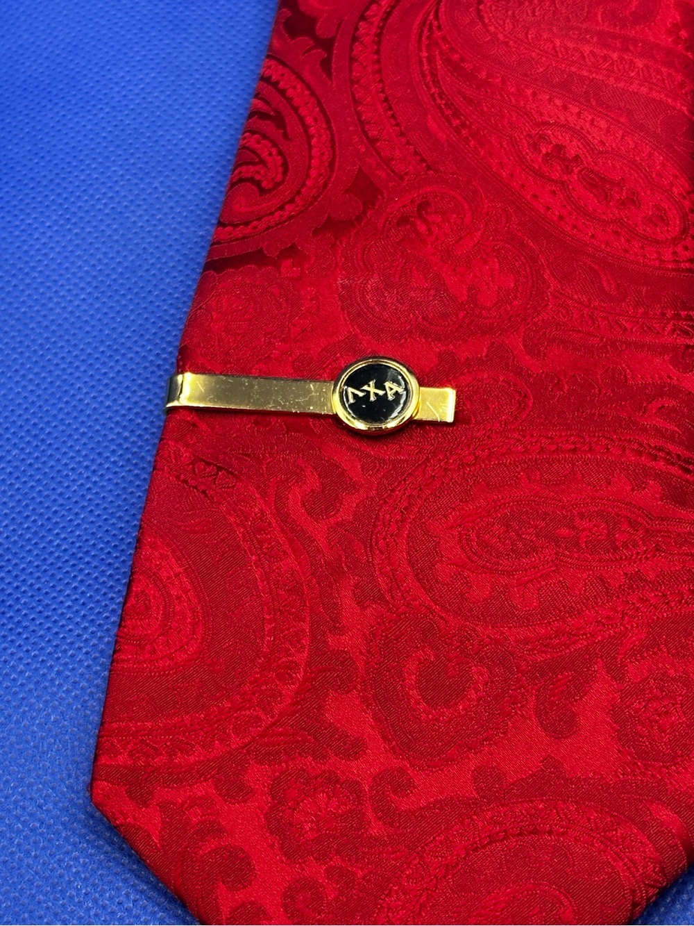 Lambda Chi Alpha ( /\XA )College Fraternity Gold Tone Tie Bar Clip - MbTDTrB1